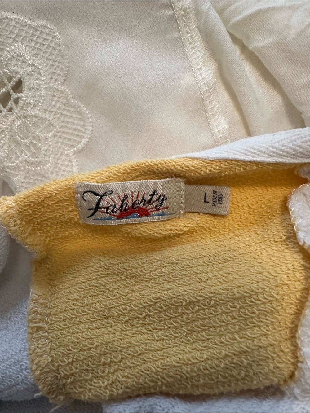Faherty Radiant Hoodie Sunset Glow Size L image 4